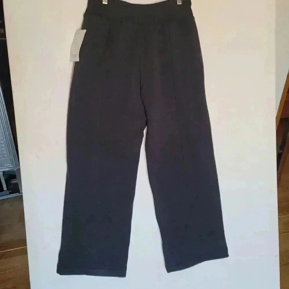 Athleta Black Retro Straight Leg Jogger Pants  Pockets Women's Size Medium - Picture 2 of 12